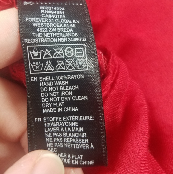 Forever 21 Red Shirt Dress - Picture 10 of 11